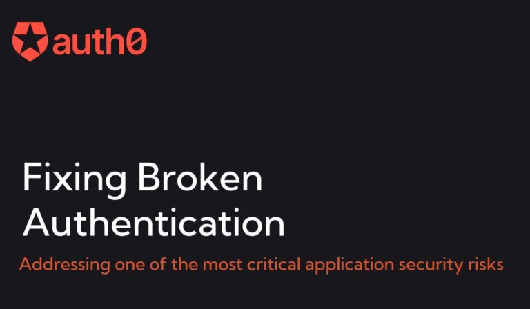 Fixing Broken Authentication