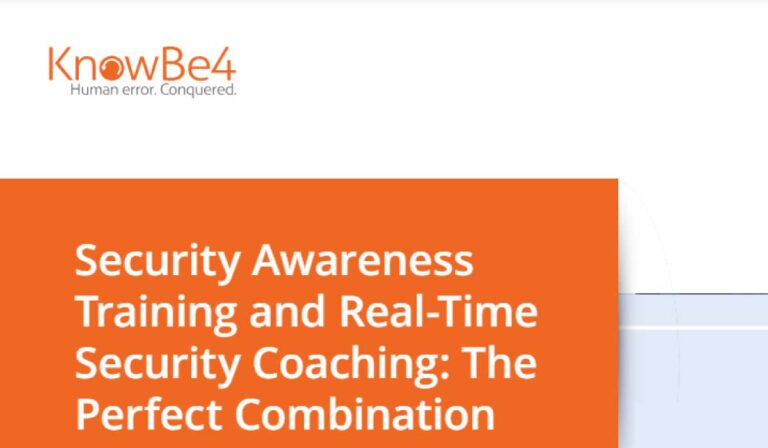 Security Awareness Training and Real-Time Security Coaching - The Perfect Combination