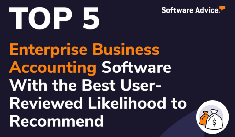 Top 5 Enterprise Business Accounting Software With the Best User Reviewed Likelihood to Recommend